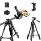 Victiv 70'' Tripod Stand for Phone, Aluminium Tripod Mobile Holder, Lightweight Mobile Stand Video Shoot with Bag, Compatible with iPhone Samsung Galaxy Xiaomi Vivo Canon(IN)
