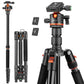 Victiv 78"/ 198cm Camera Tripod for Canon Sony Nikon, DSLR Tripod Lightweight with Monopod for Travel, Compact Tripods with Ball Head and Phone Holder, Tall Camera Stand Max Load 8kg(EU)