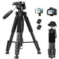 VICTIV 74” Camera Tripod, Tripod for Camera and Phone, Aluminum Professional Tripod Stand for Canon Nikon with Carry Bag and Phone Holder, Compatible with DSLR, iPhone, Spotting Scopes, Max Load 9.5Lb(US)