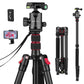 Professional Tripod for Camera, Victiv 81 inch Aluminium Compact Travel Camera Tripod Monopod Heavy Duty with Phone Mount, Compatible with Canon Nikon Sony(us)