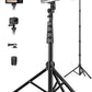 Phone Tripod, 71" Portable Cellphone Tripod Stand with Remote & Phone Holder, Camera Stand for iPhone, Compatible with Camera iPhone/Android Smartphone/Gopro(US))