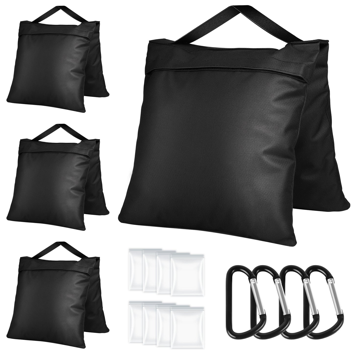Victiv 4 Pack Sand Bags for Light Stand Photo Studio, Gazebo Weights Heavy Duty Sandbags, 22.4×10.4" Oxford Cloth Weight Bags for Tripod, Pop up Tent, Sun Umbrella Base, Fishing Chair, Max Load 11.7kg（EU）