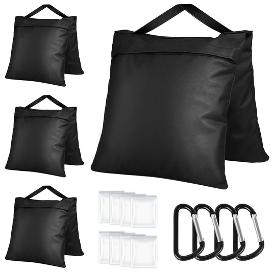 Victiv 4 Pack Sand Bags for Light Stand Photo Studio, Gazebo Weights Heavy Duty Sandbags, 22.4×10.4" Oxford Cloth Weight Bags for Tripod, Pop up Tent, Sun Umbrella Base, Fishing Chair, Max Load 11.7kg（EU）