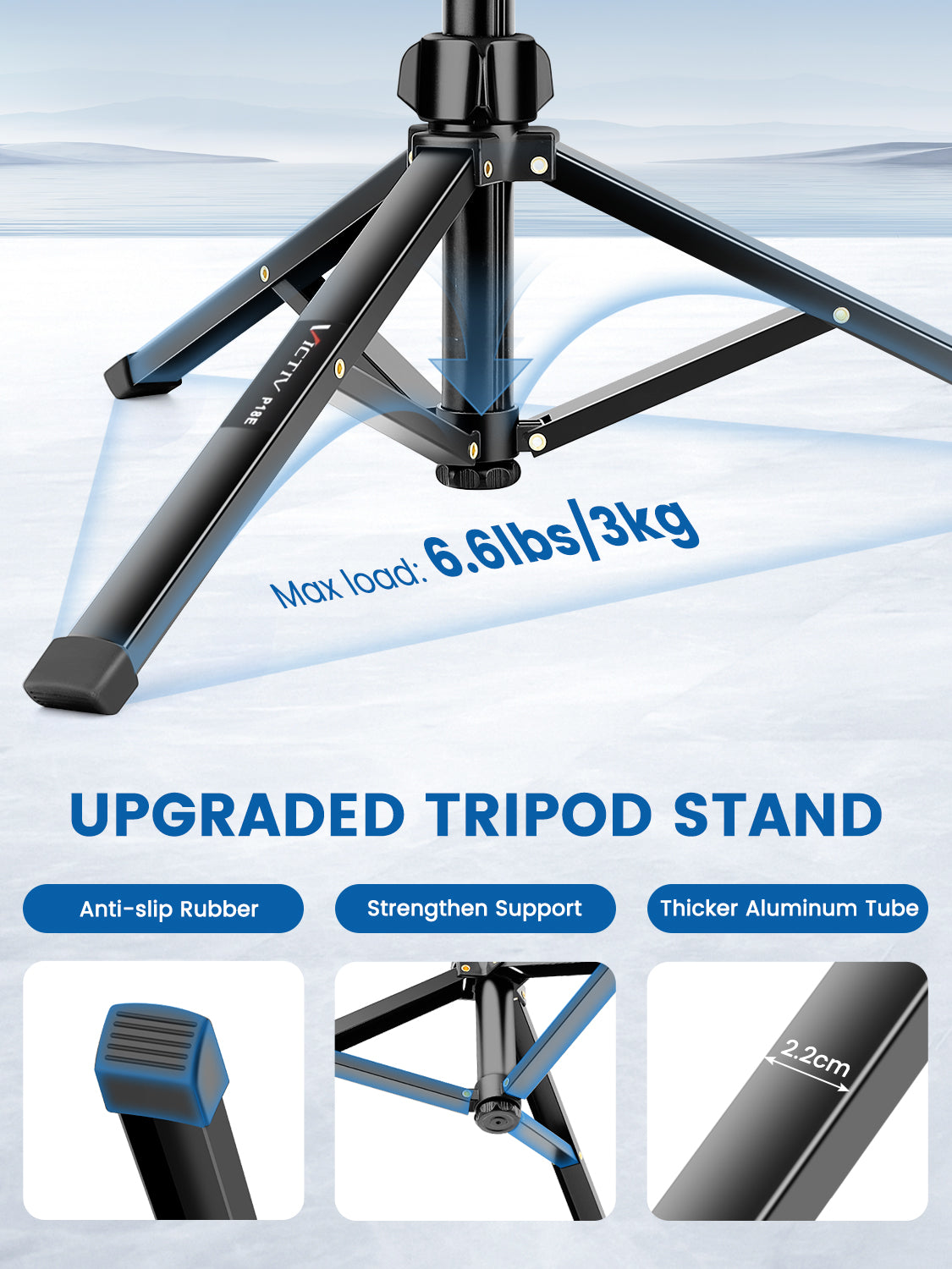 Phone Tripod, 72" Camera Stand Tripod with Remote and Phone Holder, Stable & Adjustable Tall, Suit for iPhone/Digital Camera(US)