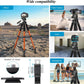 Victiv 182 cm Aluminium Camera Tripod, Lightweight and Compact Travel Tripod for DSLR with 3-Way Swivel, 360° Panoramic Ball Head and Phone Holder, Can Be Used for YouTube, Vlog and Video Conferencing(EU)