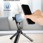 Magnetic Phone Tripod Stand with Cold Shoe, Mini Tripod for iPhone Magsafe, Compact Desk & Travel Cell Phone Stand with Adjustable Phone Holder, Lightweight and Portable for iPhone/Android