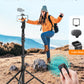 Phone Tripod, 71" Portable Cellphone Tripod Stand with Remote & Phone Holder, Camera Stand for iPhone, Compatible with Camera iPhone/Android Smartphone/Gopro(US))