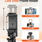 Phone Tripod, 86" Tall Tripod Stand with Gooseneck and Remote, Suitable for Recording Fitness Vlog Watching Cooking, Compatible with Smartphone, Camera(US)
