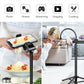 Victiv 77.5" Tall Tripod for Smartphone, Overhead Phone Tripod Stand with Flexible Gooseneck Compatible with iPhone 17/16/15/14/13/12, Portable Aluminum Selfie Stick Camera Tripod for Travel Vlogging(EU)