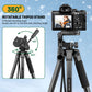 Victiv 83'' Aluminum Tripod Mobile Holder, 2-in-1 Lightweight Tripod Stand for Phone and Camera with Detachable Center Column as Selfie Stick, Ideal for Cooking, Overhead Shots and Live Streaming