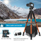 Victiv 182 cm Aluminium Camera Tripod, Lightweight and Compact Travel Tripod for DSLR with 3-Way Swivel, 360° Panoramic Ball Head and Phone Holder, Can Be Used for YouTube, Vlog and Video Conferencing(EU)