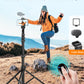 Phone Tripod Stand, 84" Tall Flexible Cellphone Tripod for iPhone with Gooseneck Remote, Portable Phone Stand for Recording, Compatible with iPhone 14 13 12 pro Android Camera