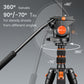 Camera Tripod Stand, 72" Video Tripod with Fluid Head, Heavy Duty Alunimum Professional, 1/4" & 3/8" Screw QR Plate Compatible with Canon Nikon Sony DSLR Camera Camcorder, Max Load 13.2lb(US)