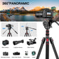 Victiv Camera Tripod, 72" Video Tripod with Fluid Head, Aluminum Heavy Duty Tripod with Carry Bag, Professional Camera Tripods & Monopods, Compatible with Canon, Sony, DSLR, Camcorder(US