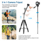 Tripod for Camera, 72" Tall Camera Tripod Monopod with Remote, Professional Heavy Duty Compact Camera Stand for Phone,DSLR, Spotting Scope, Telescope, Binocular(BLACK US))