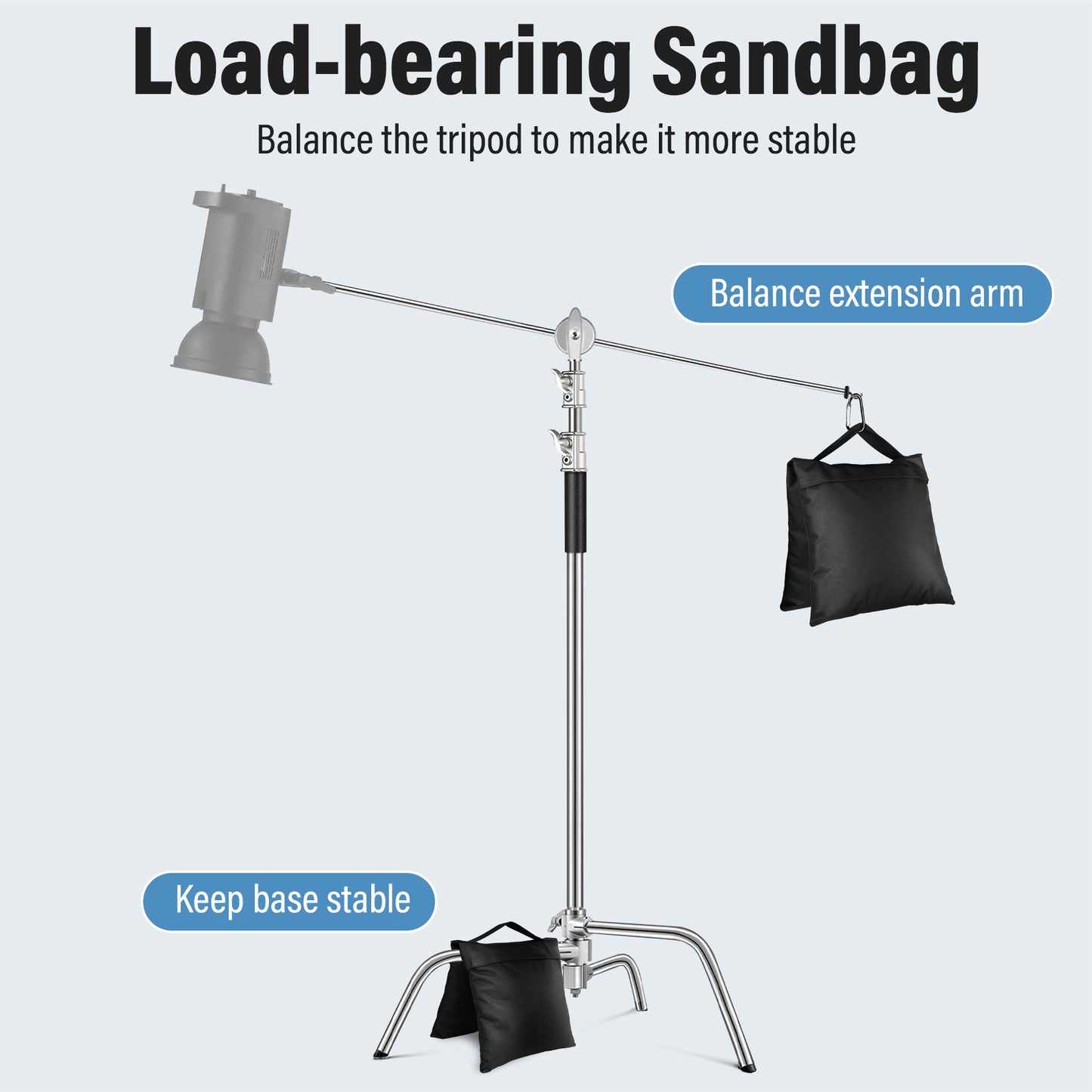 Victiv 6 Pack Sandbags for Light Stand Photo Studio, Heavy Duty Sand Bags Gazebo Weights, 22.4×10.4" Oxford Cloth Weight Bags for Tripod, Pop up Tent, Sun Umbrella Base, Fishing Chair, Max Load 11.8kg(EU)