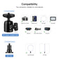 Victiv Camera Desk Mount, 14.5-41.3" Adjustable Aluminum Table Stand, C-stand Tabletop Light Stand with 1/4" Ball Heads for Smartphones/Camera/Webcam/Ring Light- Black(EU