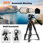 Victiv 75'' Aluminium Camera Tripod, Heavy Duty Mobile Stand Video Shoot with Phone Holder, Professional Tripod Compatible with Camera, Spotting Scopes, Projector, Camcorder, Cell Phone, Max Load 16LB(IN)