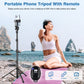 70" Phone Tripod with Remote & Holder, Portable Cell Phone Stand, Selfie Stick for Video Recording, Compatible with iPhone 14/13 Pro Max/Android/Camera（US)）