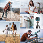 Victiv 78"/ 198cm Camera Tripod for Canon Sony Nikon, DSLR Tripod Lightweight with Monopod for Travel, Compact Tripods with Ball Head and Phone Holder, Tall Camera Stand Max Load 8kg(EU)