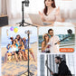Phone Tripod, 86" Tall Tripod Stand with Gooseneck and Remote, Suitable for Recording Fitness Vlog Watching Cooking, Compatible with Smartphone, Camera(US)