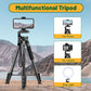 Victiv 83'' Aluminum Tripod Mobile Holder, 2-in-1 Lightweight Tripod Stand for Phone and Camera with Detachable Center Column as Selfie Stick, Ideal for Cooking, Overhead Shots and Live Streaming