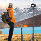 Phone Tripod, 86" Tall Tripod for iPhone with Flexible Gooseneck & Remote, Portable Aluminum Cellphone Stand for Selfies, Video Recording,Travel, Compatible with iPhone Android