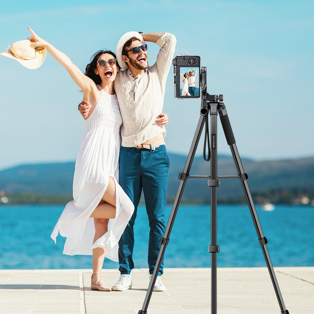Victiv 83'' Aluminum Tripod Mobile Holder, 2-in-1 Lightweight Tripod Stand for Phone and Camera with Detachable Center Column as Selfie Stick, Ideal for Cooking, Overhead Shots and Live Streaming