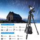 Tripod for Camera, 72" Tall Camera Tripod Monopod with Remote, Professional Heavy Duty Compact Camera Stand for Phone,DSLR, Spotting Scope, Telescope, Binocular(BLACK US))