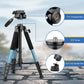Victiv 188cm Camera Tripod for Canon Sony Nikon, Travel Tripod with Detachable 3-way Swivel Head, Camera Stand with Phone Holder & Remote Control, Upgraded Tripods with 1/4" Extension Interface-Blue(EU)