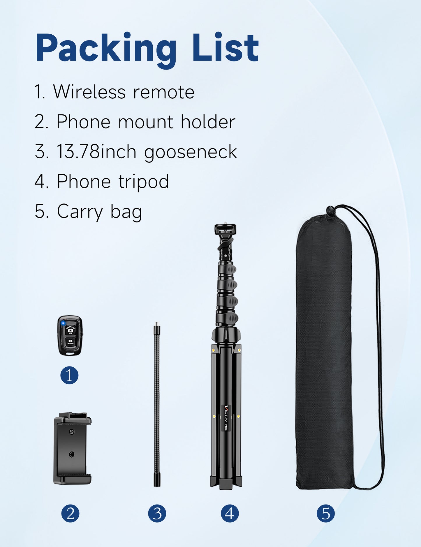 Phone Tripod Stand, 85" Tall Cellphone Tripod for iPhone with Gooseneck Remote, Flexible Portable Phone Stand for Recording, Compatible with iPhone 14 13 12 pro Android Camera（US)）