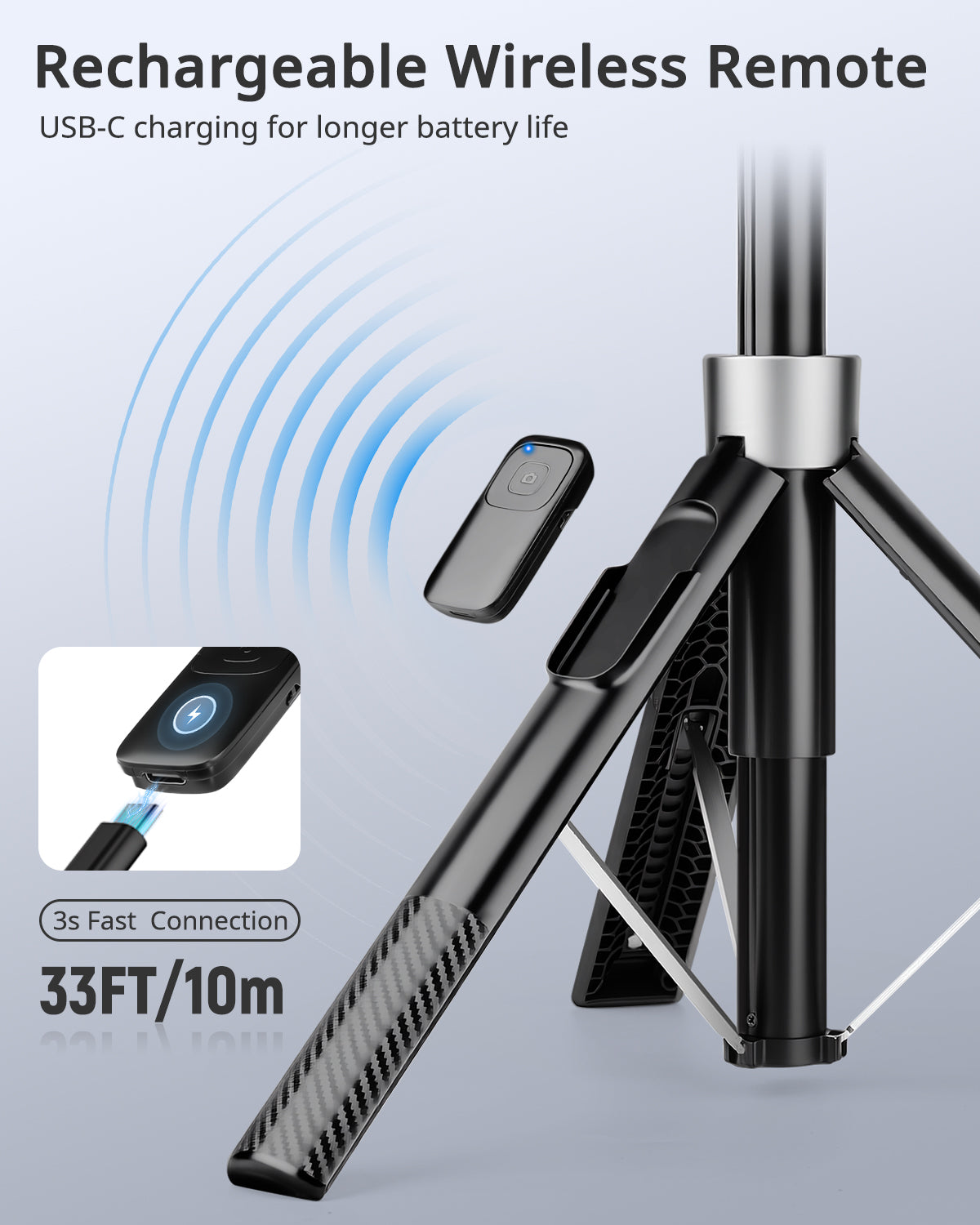 Victiv Magnetic Selfie Stick Tripod for iPhone, 70" Tall Phone Tripod Stand for Filming Extendable with Remote, Tripods for Smartphone Compatible with Mag-Safe iPhone 17/16/15/14/13 Pro Max & Android(EU)