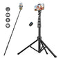 Victiv 70" Aluminium Tripod Stand for Phone with Remote, Lightweight Mobile Stand for Ring Light, Smartphone, Laser Level, Camera, Phone Stand for Video Recording, Shooting, Streaming, Vlogging(IN)