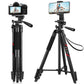 Victiv 64'' Tripod Mobile Holder, Aluminum Extendable Phone Stand for Video Recording, Lightweight Tripod Stand for Phone Compatible with Samsung/iPhone/Canon/Smartphone/DSLR(IN)