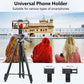 Victiv 64'' Tripod Mobile Holder, Aluminum Extendable Phone Stand for Video Recording, Lightweight Tripod Stand for Phone Compatible with Samsung/iPhone/Canon/Smartphone/DSLR(IN)