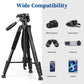 VICTIV 72 inch Camera Tripod with Travel Bag, Phone Tripod with Remote and Phone Holder, Compatible with All Cameras, Cell Phones, Tablets, iPads, Spotting Scopes - NT72 Black