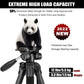 Victiv 72-inch Camera Tripod Aluminum Monopod T72 Max. Height 182 cm - Lightweight and Compact for Travel with 3-way Swivel Head and 2 Quick Release Plates for DSLR Video Shooting - Black
