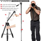 Victiv 72-inch Camera Tripod Aluminum Monopod T72 Max. Height 182 cm - Lightweight and Compact for Travel with 3-way Swivel Head and 2 Quick Release Plates for DSLR Video Shooting - Black