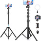 Victiv 68 inch/1.73m Phone Tripod Stand, Selfie Stick Tripod with Remote & Smatrphone Tripod, UPGRADE Foldable Camera Tripod for iphone/Samsung/Huawei/Mobile Phone