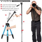 Victiv 72-inch Camera Tripod Aluminum T72 Max Height 182cm- Lightweight Tripod & Monopod Compact for Travel with 3-way Swivel Head and 2 Quick Release Plates for DSLR Video Shooting - Blue