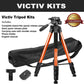 Victiv 72-inch Compact Tripod for Camera, Durable Aluminum Stand for YouTube Videos, Live Webcasts, Lightweight Monopod with 2 Quick Release Plates for DSLR - Orange