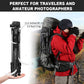 Victiv 72-inch Camera Tripod Aluminum Monopod T72 Max. Height 182 cm - Lightweight and Compact for Travel with 3-way Swivel Head and 2 Quick Release Plates for DSLR Video Shooting - Black