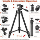 Victiv 54" Phone Tripod, Lightweight Aluminum Camera Tripod, Portable Mobile Phone Tripod Stand for Smartphone iphone Samsung/DSLR Canon Nikon with Phone Holder & Control Remote