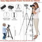Victiv 54" Phone Tripod, Lightweight Aluminum Camera Tripod, Portable Mobile Phone Tripod Stand for Smartphone iphone Samsung/DSLR Canon Nikon with Phone Holder & Control Remote