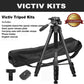 Victiv 72-inch Camera Tripod Aluminum Monopod T72 Max. Height 182 cm - Lightweight and Compact for Travel with 3-way Swivel Head and 2 Quick Release Plates for DSLR Video Shooting - Black