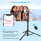 Victiv 68 inch/1.73m Phone Tripod Stand, Selfie Stick Tripod with Remote & Smatrphone Tripod, UPGRADE Foldable Camera Tripod for iphone/Samsung/Huawei/Mobile Phone