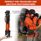 Victiv 72-inch Compact Tripod for Camera, Durable Aluminum Stand for YouTube Videos, Live Webcasts, Lightweight Monopod with 2 Quick Release Plates for DSLR - Orange