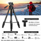 Victiv 72-inch Camera Tripod Aluminum Monopod T72 Max. Height 182 cm - Lightweight and Compact for Travel with 3-way Swivel Head and 2 Quick Release Plates for DSLR Video Shooting - Black