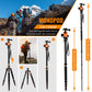 80" Tripod for Camera, VICTIV Aluminum Travel Tripod & Compact Monopod for DSLR,  Professional Tall Tripod with 360 Degree Ball Head and and 34lbs Load for Work and Photography