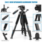 74" Camera Tripod Stand, VICTIV Phone Tripod with Handle and Phone Holder, Lightweight Aluminum Video Tripod,Compatible with Canon/Nikon/Sony Cameras, Max Load 14lbs (New NT70 Black)